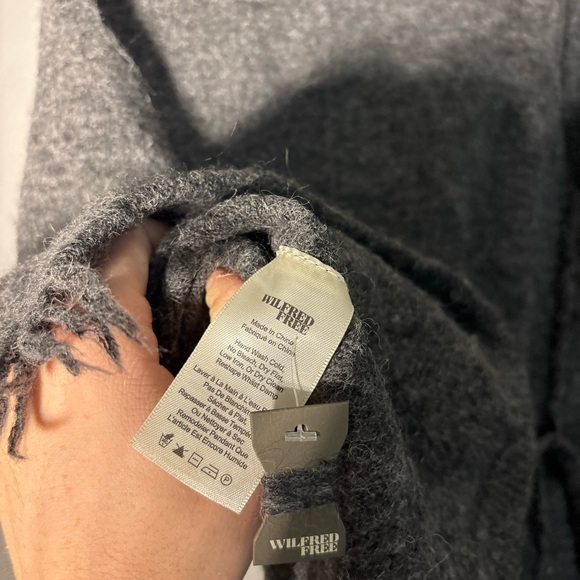 Wilfred Fei Fei Grey Wool Fringe Vest Size XS - Picture 5 of 6